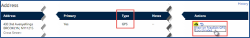 Patient Profile GPS Enabled Patient Addresses